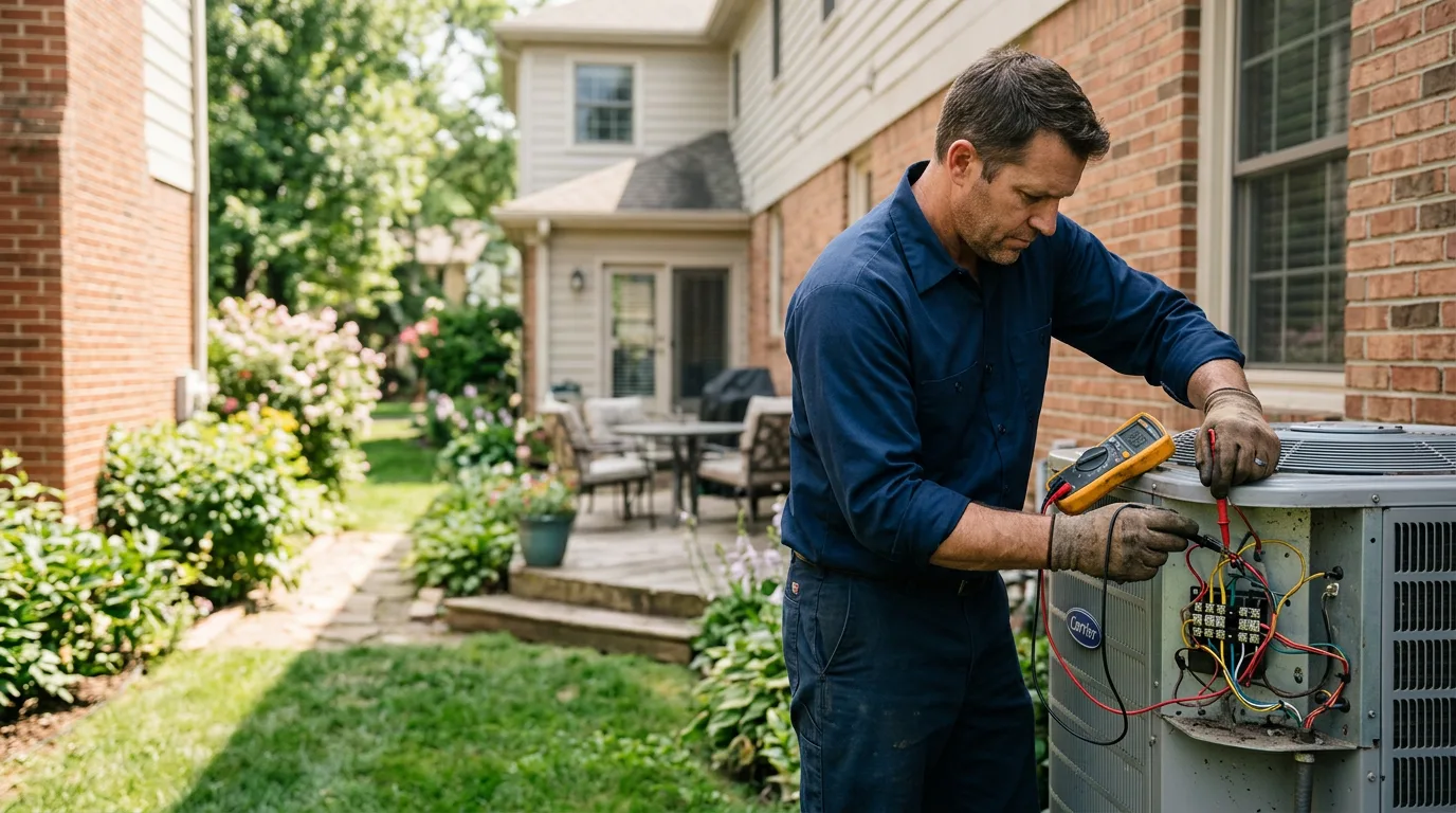 HVAC technician working near Inola, OK